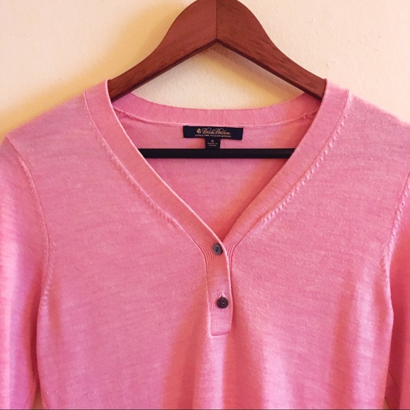 Brooks Brothers Merino Wool Pink Pullover Sweater - Picture 2 of 6